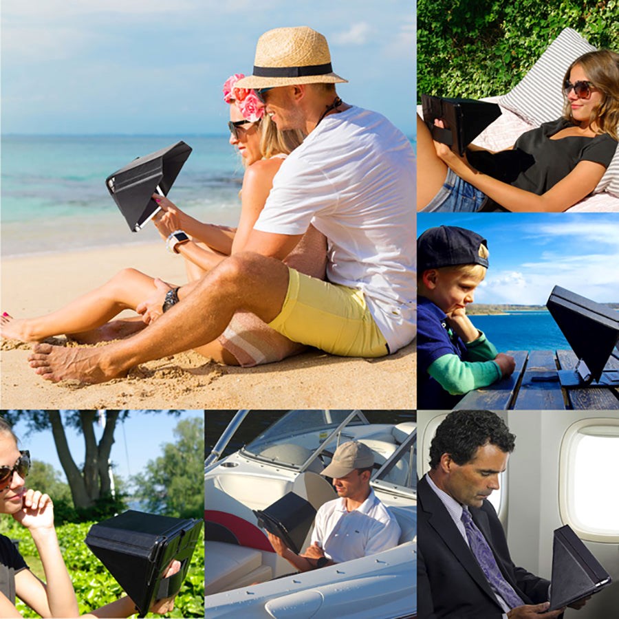 Universal Philbert Cover m. Solafskærmning & Integreret Privacy Til 9.7-11'' Tablets - Sort