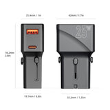 Reiseadapter EU/US/UK/AU 25W - Mobile Origin - Svart