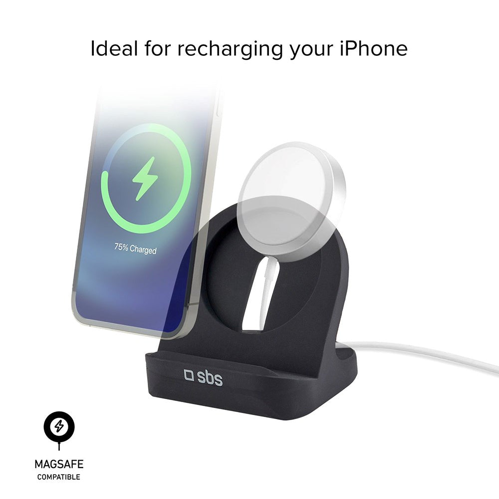SBS Streaming mobilstativ for MagSafe Lader - Svart