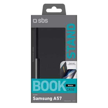 Samsung Galaxy A57 SBS Wallet Soft Touch Flip Cover - Sort