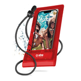 SBS Universal Water Resistant Case - (Maks. Mobil: 161 x 78 mm) - Rød / Gjennomsiktig