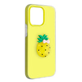 iPhone 15 TFO 3D Frugt Case - Ananas