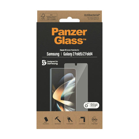 Samsung Galaxy Z Fold5 / Galaxy Z Fold4 PanzerGlass Classic Fit skjermbeskytter - platinastyrke - gjennomsiktig