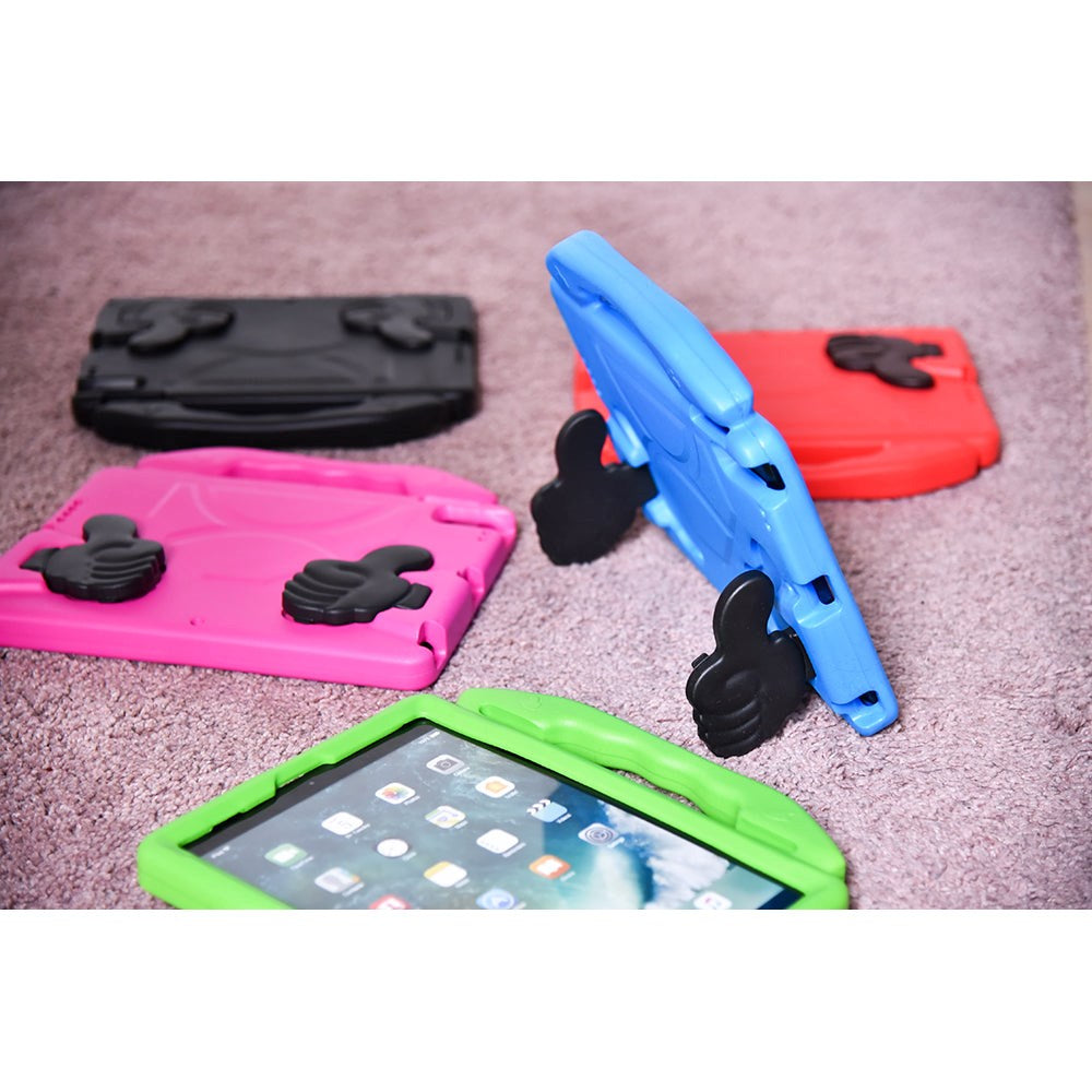 EIDERWOOD iPad 10.2" (2021 / 2020 / 2019) / Pro 10.5" / Air (2019) / Pro 11" Kids Case - Tommel Kickstand Cover Grønn