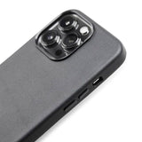 iPhone 13 Pro Trunk Ægte Læder Bagside Cover - Sort