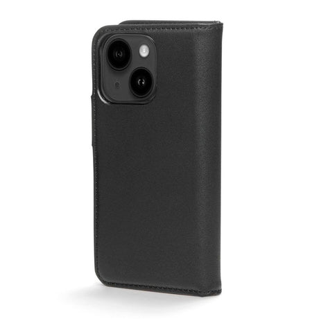 iPhone 13 Trunk 2-i-1 Ægte Læder Flip Cover m. Pung - Sort