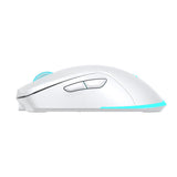 Baracuda TURTLE 6D / 3200 DPI Trådløs Gaming Mus - Hvid