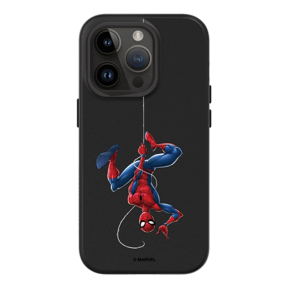 iPhone 14 Pro RhinoShield SolidSuit Craftsman Cover m. Marvel - Spider-man opp ned