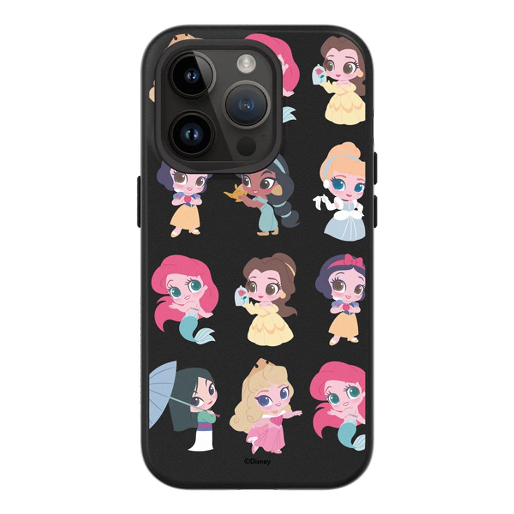 iPhone 14 Pro RhinoShield SolidSuit Craftsman Cover m. Disney Princess - Chibi Style