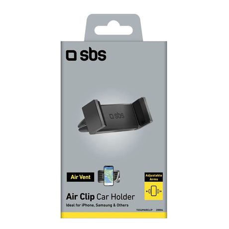 SBS Mobilholder for Bil - Max Mobil: 80mm - Svart
