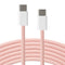 Xceed Flettet USB-C til USB-C PD 60W - 2m - Rosa