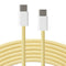 Xceed Braided USB-C til USB-C PD 60W - 2m - Gul