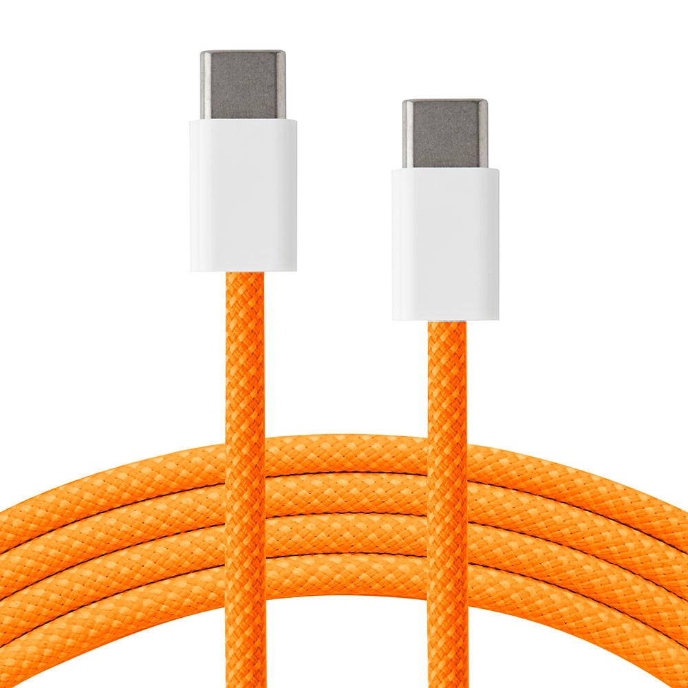 Xceed Braided USB-C til USB-C PD 60W - 1m - Orange