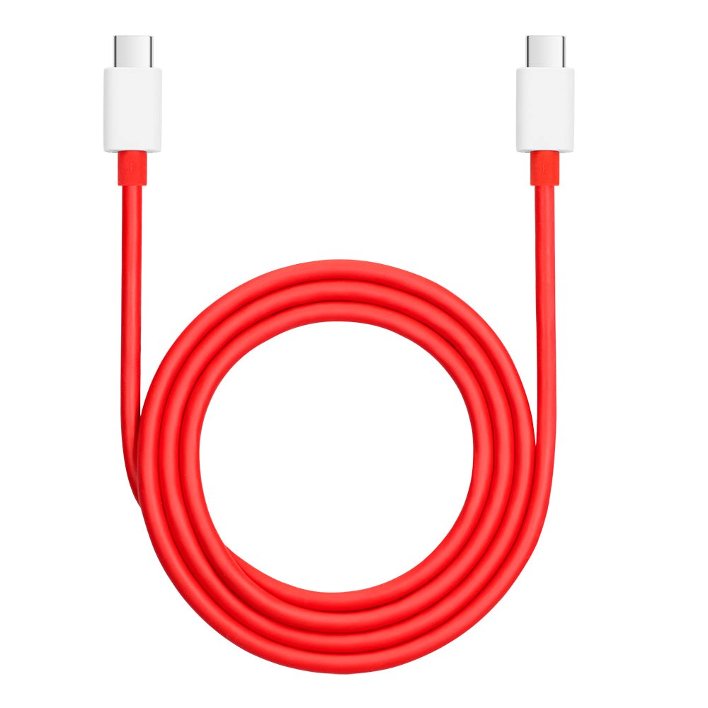 Original OnePlus USB-C til USB-C 12A data- og ladekabel 150W 1m - Rød