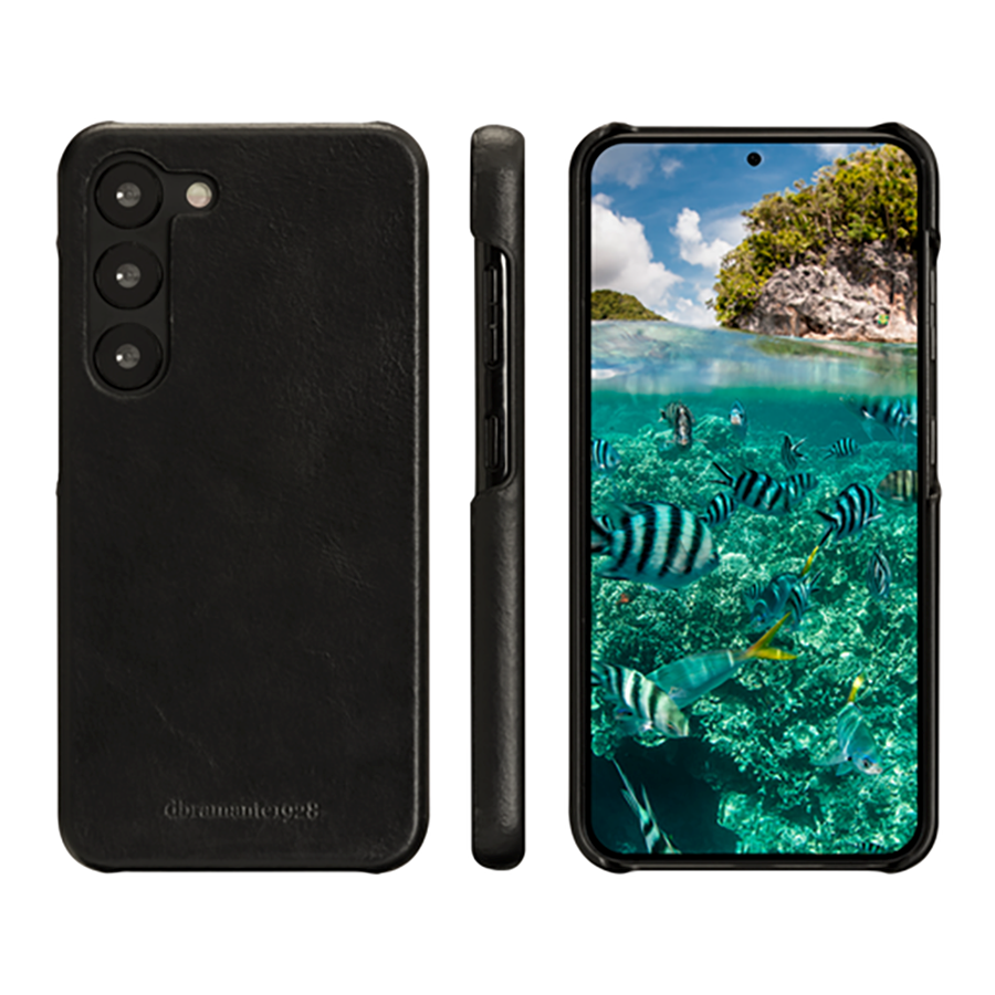 Samsung Galaxy S23 dbramante1928 Lynge Magnet Flip-deksel i ekte skinn - svart