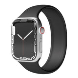Vonmählen Apple Watch (42/44/SE/45/46/49 mm) Solo Loop liten silikonstropp - svart