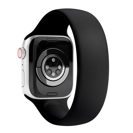 Vonmählen Apple Watch (38/40/SE/41/42 mm) Solo Loop Stor silikonstropp - svart