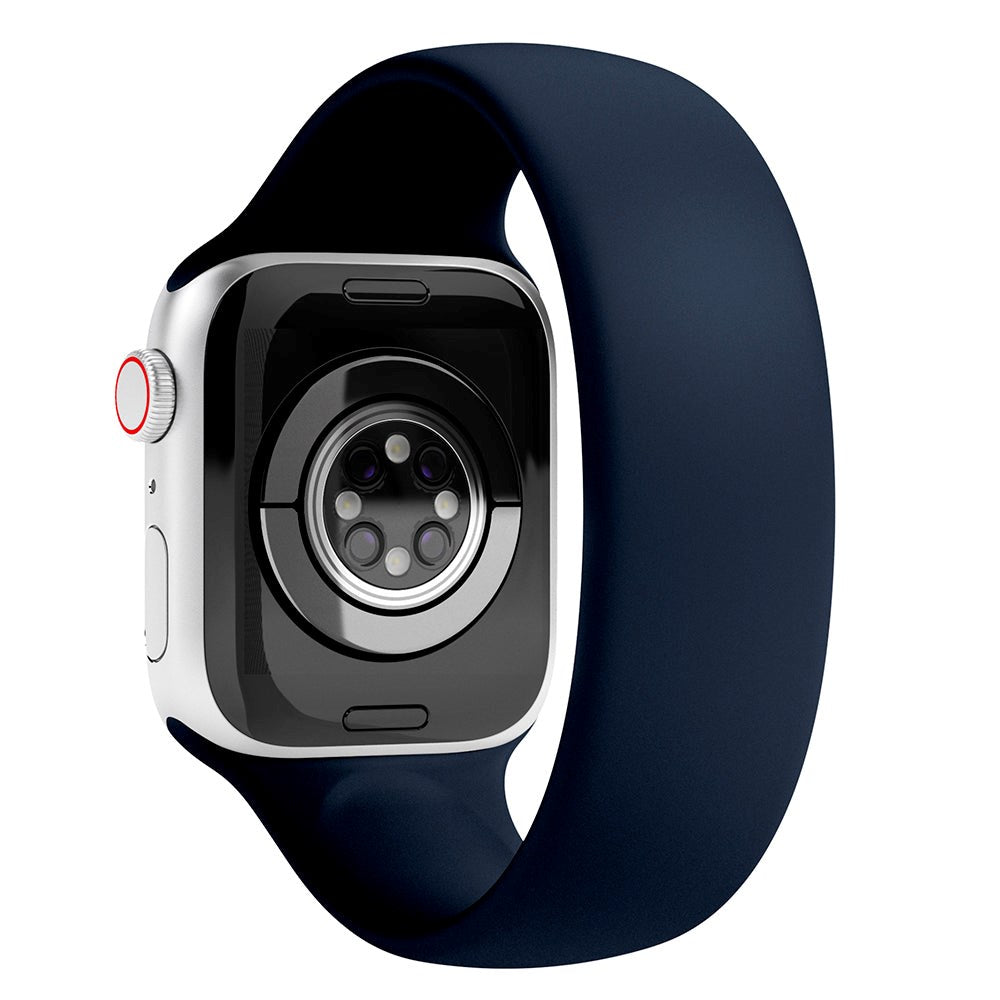 Vonmählen Apple Watch (38/40/SE/41/42 mm) Solo Loop Stor silikonstropp - blå