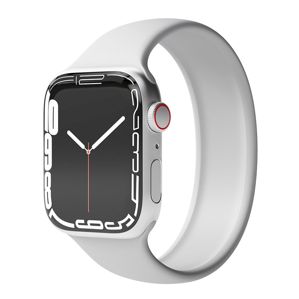 Vonmählen Apple Watch (42/44/SE/45/46/49 mm) Solo Loop Large Silikonstropp - Grå