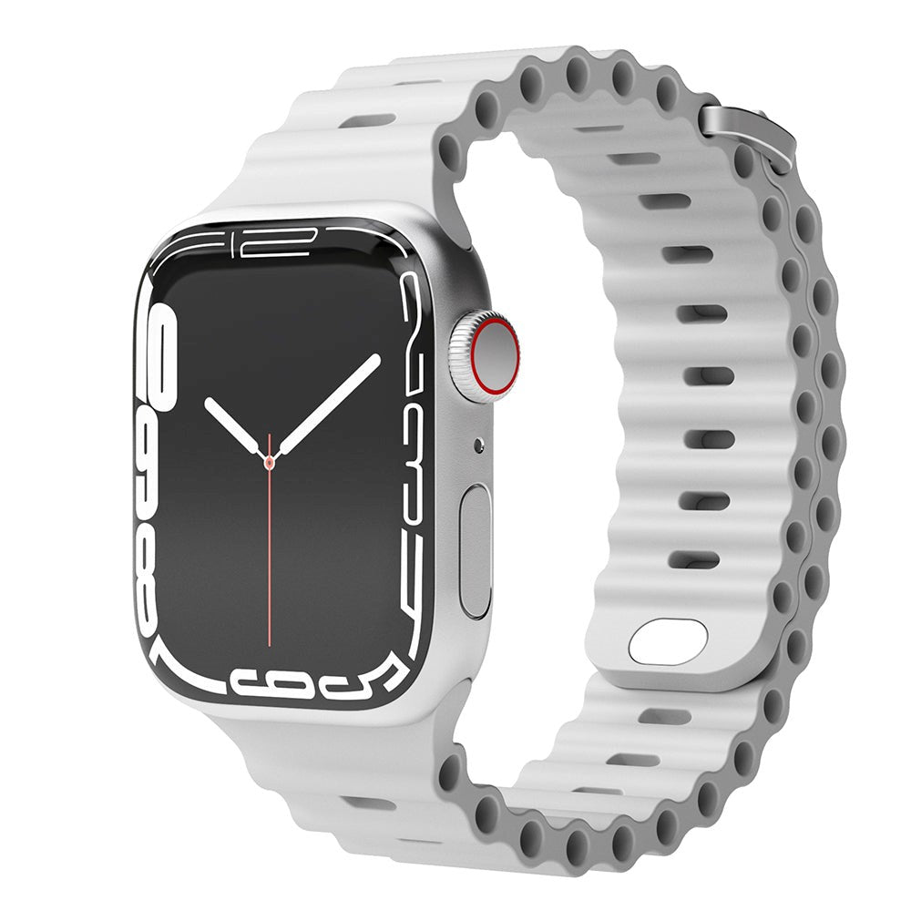 Vonmählen Apple Watch (38/40/SE/41/42 mm) Wave Band silikonrem - grå