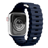 Vonmählen Apple Watch (38/40/SE/41/42 mm) Wave Band silikonstropp - blå