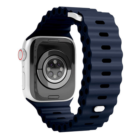 Vonmählen Apple Watch (38/40/SE/41/42 mm) Wave Band silikonstropp - blå