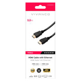 Vivanco HDMI 2.0 Han til Han Kabel - 4K / 60Hz - 3m - Sort