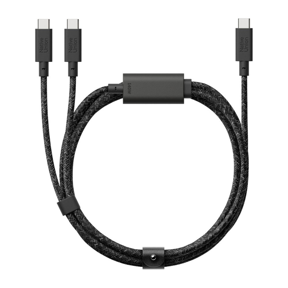 Native Union 2-i-1 USB-C til USB-C Kabel - 2m / 140W - Cosmos