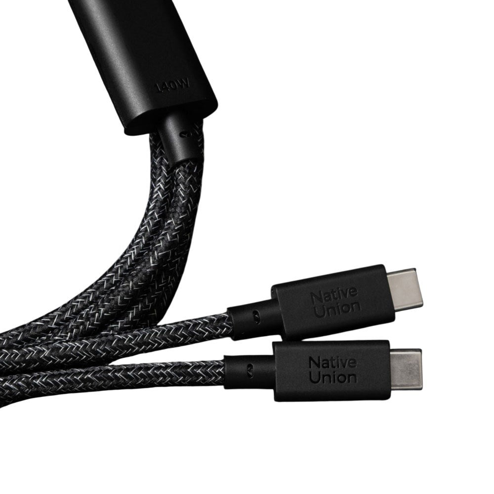 Native Union 2-i-1 USB-C til USB-C Kabel - 2m / 140W - Cosmos