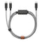 Native Union 2-i-1 USB-C til USB-C Kabel - 2m / 140W - Zebra