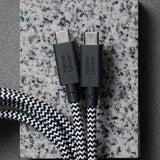 Native Union 2-i-1 USB-C til USB-C Kabel - 2m / 140W - Zebra