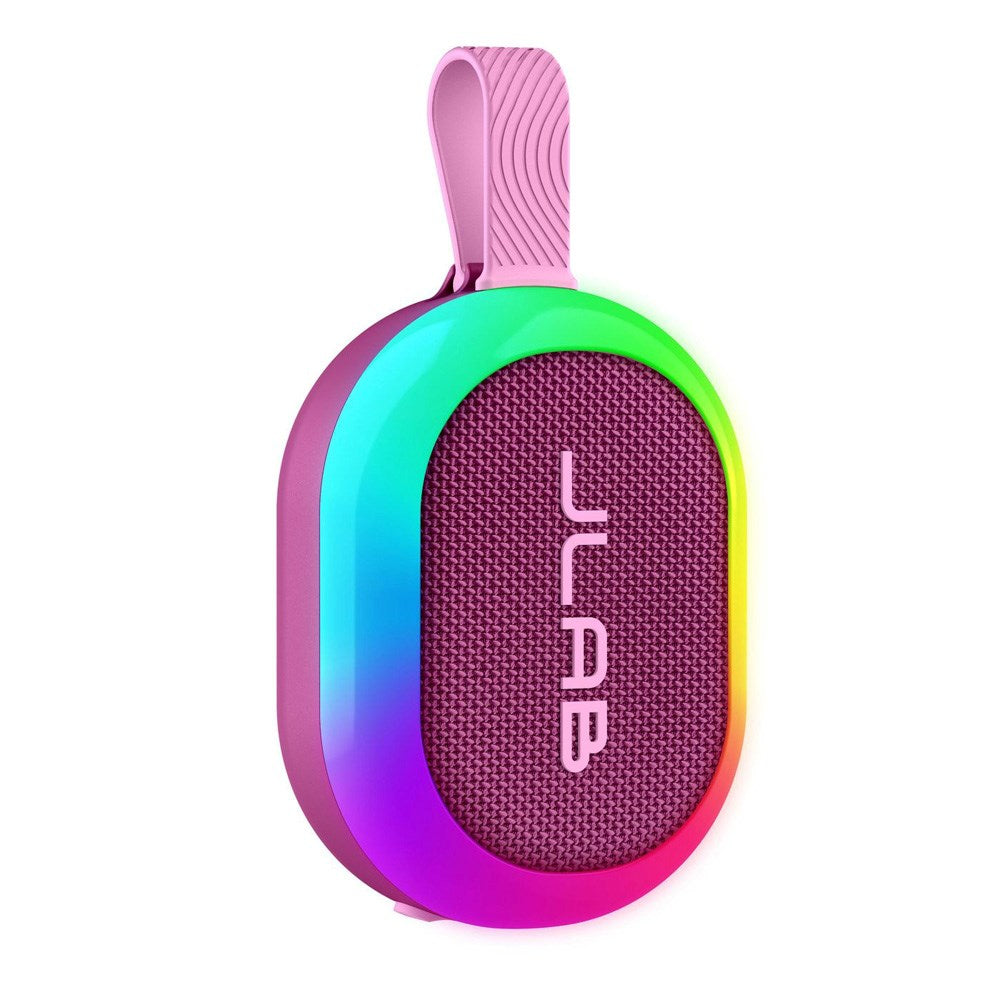 JLab Pop Bluetooth Højtaler med Indbygget Lys - Lyserød