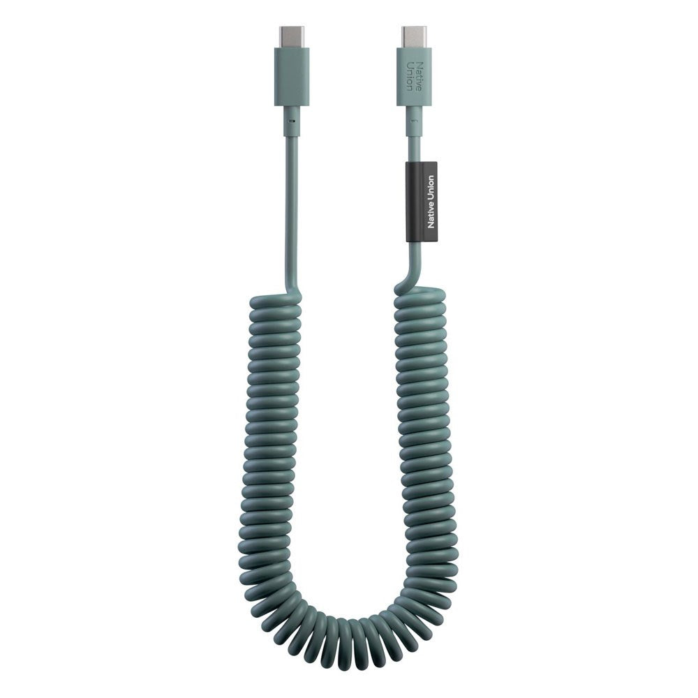Native Union Pop USB-C til USB-C Kabel - 2.4m / 60W - Slate Green