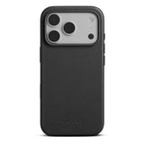 WOOLNUT iPhone 18 Pro Max Ægte Læder Bagside Cover - MagSafe Kompatibel - Sort