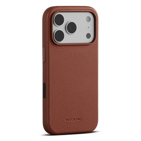 WOOLNUT iPhone 18 Pro Max Ægte Læder Bagside Cover - MagSafe Kompatibel - Brun
