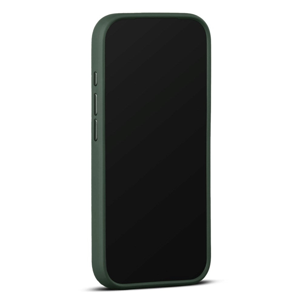 WOOLNUT iPhone 18 Pro Ægte Læder Bagside Cover - MagSafe Kompatibel - Grøn