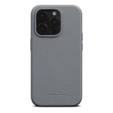 iPhone 15 Pro Max WOOLNUT Bakdeksel i ekte skinn - MagSafe-kompatibel - Grå