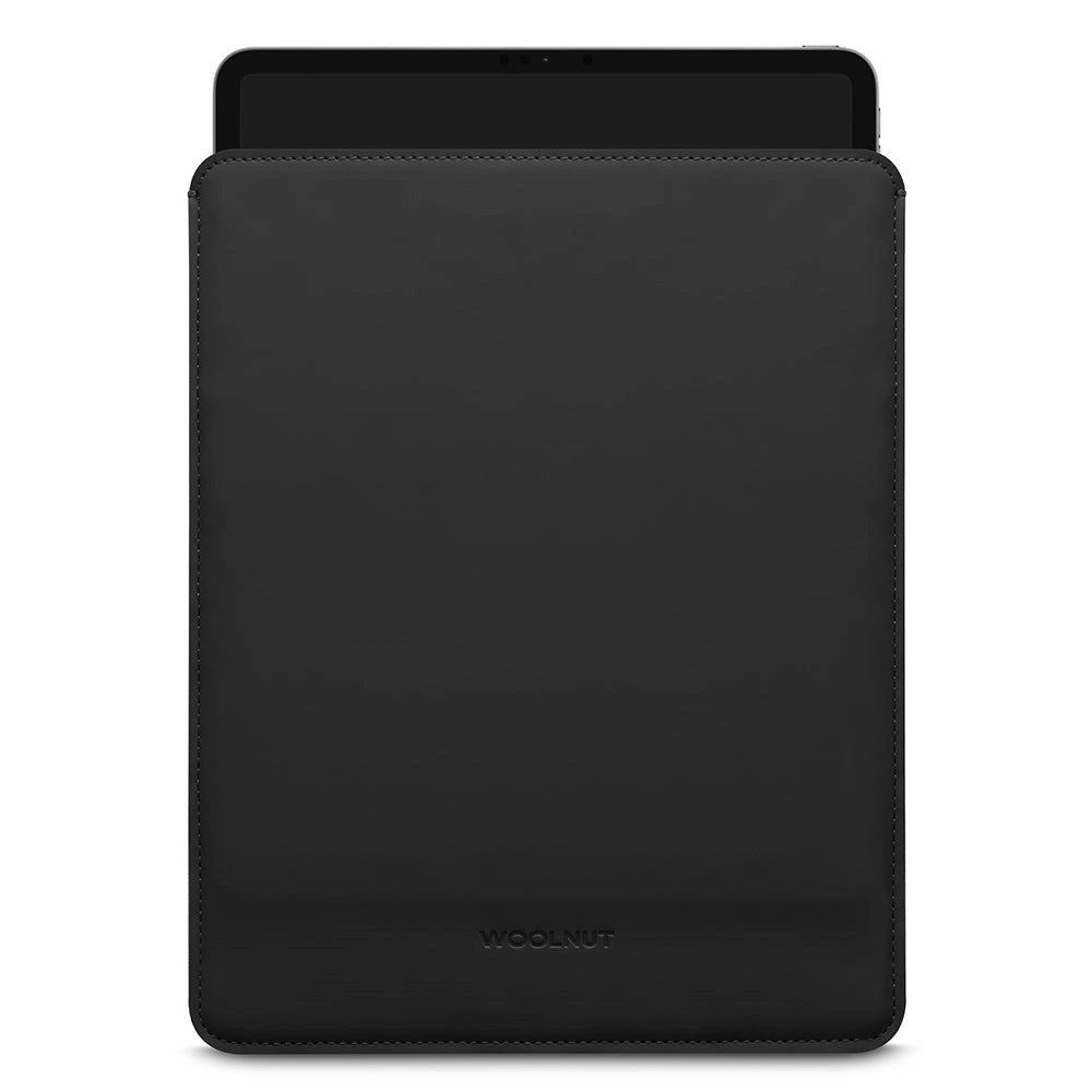 Ullnøttbelagt PU-skinnveske for iPad / nettbrett (250 x 180 mm) - Svart