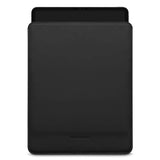 Ullnøttbelagt PU-skinnveske for iPad / nettbrett (250 x 180 mm) - Svart