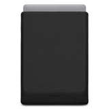 Ullnøttbelagt PU-skinnveske for MacBook / bærbar PC (370 x 260 mm) - Svart