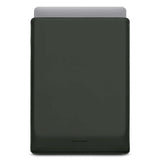 Ullnøttbelagt PU-skinnveske for MacBook / bærbar PC (370 x 260 mm) - Grønn