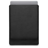 MacBook Pro 14" M5 / M4 / M3 / M2 / M1 (2025 / 2021) Woolnut Sleeve - 24.5 x 33 cm - Ægte Læder - Sort
