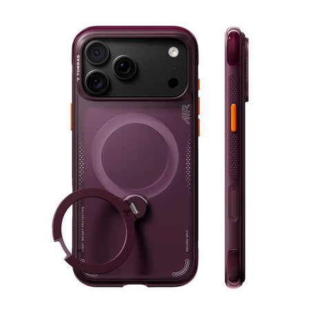 iPhone 18 Pro / 17 Pro TORRAS Ostand Q3 Air Bagside Cover - MagSafe Kompatibel - Lilla