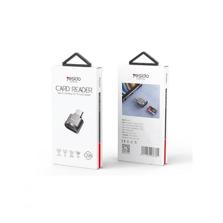 Yesido MicroSD Kortlæser Adapter - USB-C - Grå